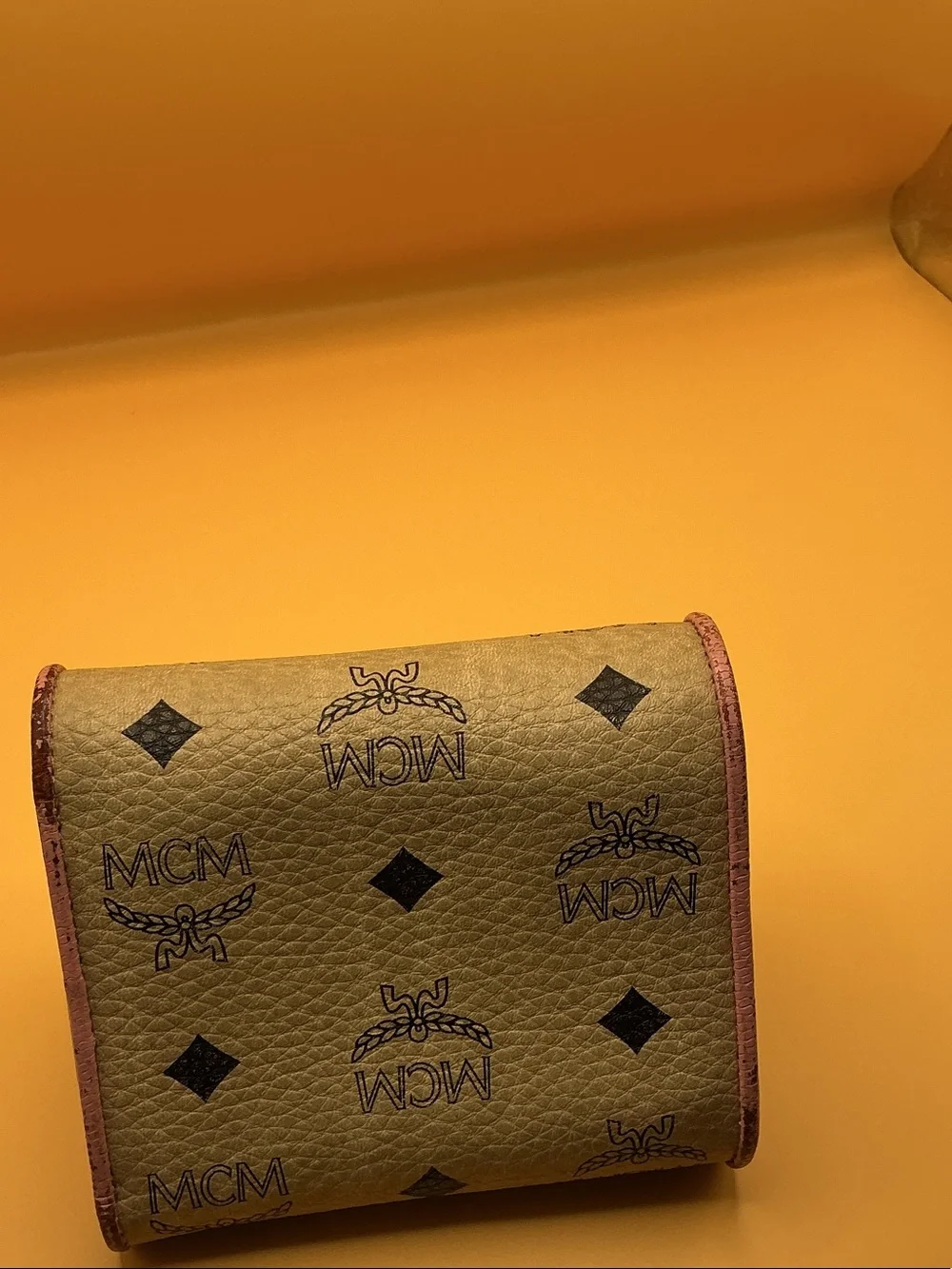 MCM Visetos Logo Wallet in Cognac and Brown
